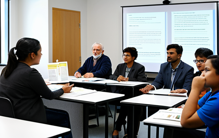 문해교육사 관련 교육기관 비교 - Evaluating an Literacy Organization**

"A brightly lit information session in a modern training cent...