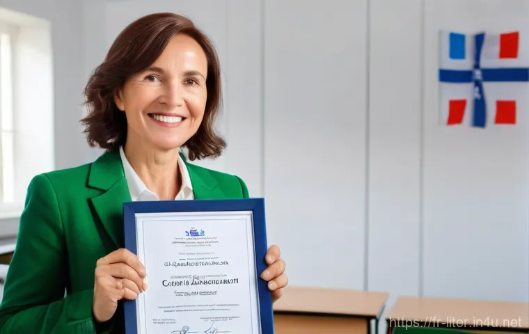 문해교육사 시험 준비 커뮤니티 - Image Prompt 1: "The Accomplished Adult Literacy Trainer"**