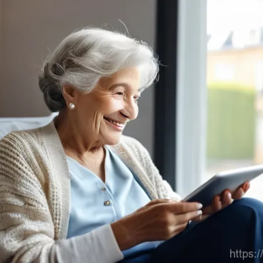 문해교육사와 취업 지원 센터 활용 - **Prompt 1: Digital Empowerment for Seniors**
    "A heartwarming scene depicting an elderly French ...