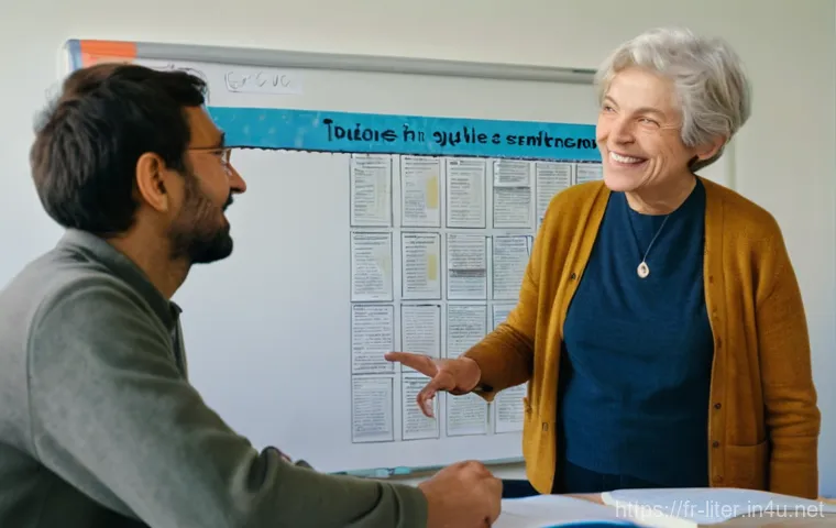 문해교육사와 다양한 학습자 사례 - **A Supportive French Literacy Classroom:**
    A warm and inviting classroom scene in a French comm...