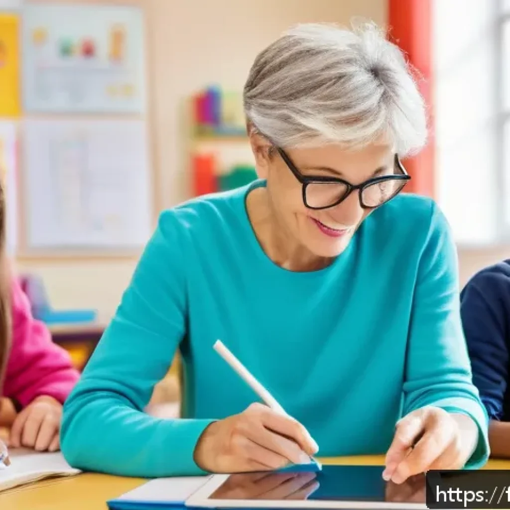 문해교육사와 직업 만족도 유지 비결 - A bright, modern classroom scene in France with a diverse group of adult learners engaged in literac...