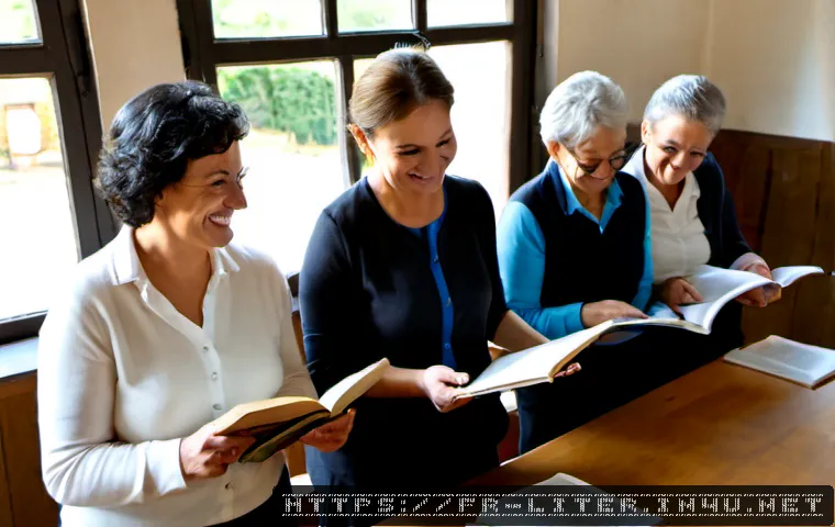 Home 17 문해교육사와 직업 만족도 상승 요인 - Photorealistic adult literacy educator in a welcoming French community learning center, warmly guidi...